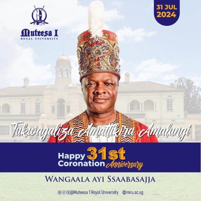 Congratulations to Kabaka Ronald Muwenda Mutebi II and the Buganda Kingdom!